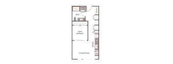 a floor plan of a bedroom apartment