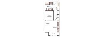 a floor plan of a bedroom apartment