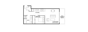 Open 1 Bedroom