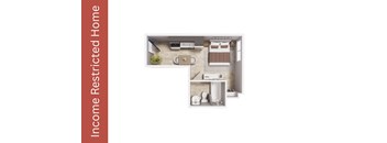 A floor plan of an Income Restricted Home is displayed.