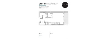 a floor plan of a small house with a bathroom