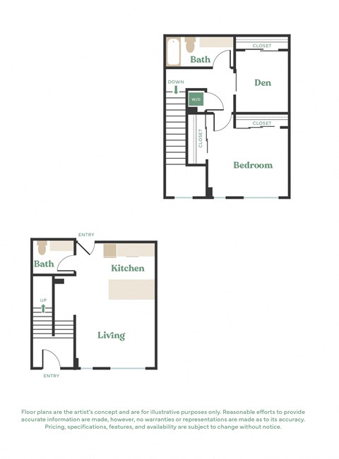 a floor plan of a house with a bedroom and a living room