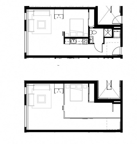 floor plan of the small apartment