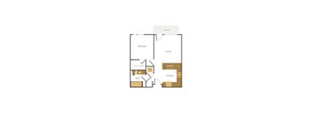 bedroom floor plan at the falls apartments in raleigh nc
