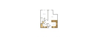 bedroom floor plan at the falls apartments in raleigh nc