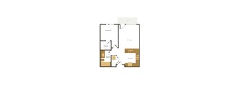 bedroom floor plan at the falls apartments in raleigh nc