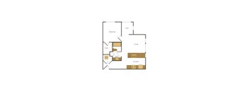 bedroom floor plan at the falls apartments in raleigh nc