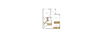 bedroom floor plan at the falls apartments in raleigh nc