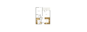 bedroom floor plan at the falls apartments in raleigh nc