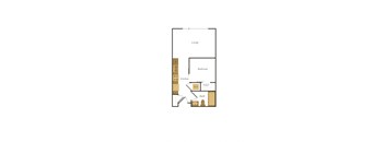 bedroom floor plan at the falls apartments in raleigh nc