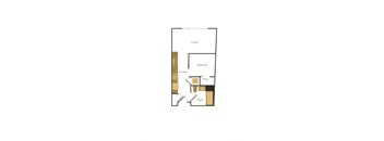 bedroom floor plan at the falls apartments in raleigh nc
