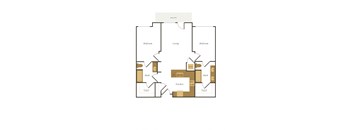 a floor plan of a bedroom apartment