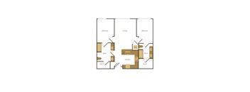 a floor plan of a bedroom apartment