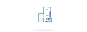 a 1 bedroom floor plan  residences at the galleria  apartment