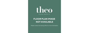 The image is from Theo Apartments and it indicates that the floor plan image is not available.