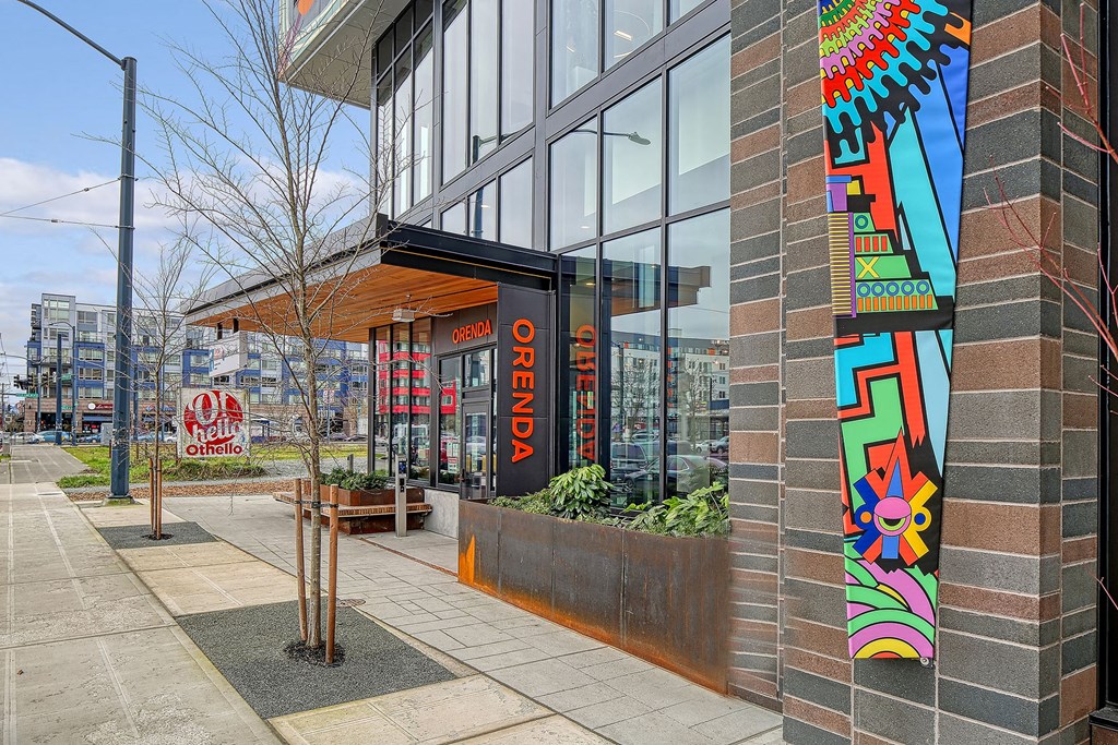 a building with a colorful mural on the side of it