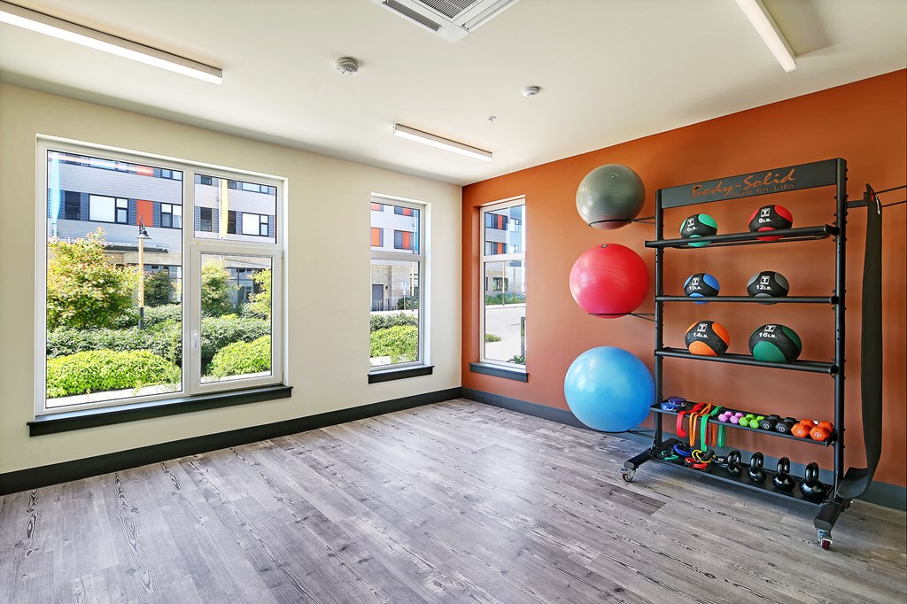 the preserve at ballantyne commons fitness room