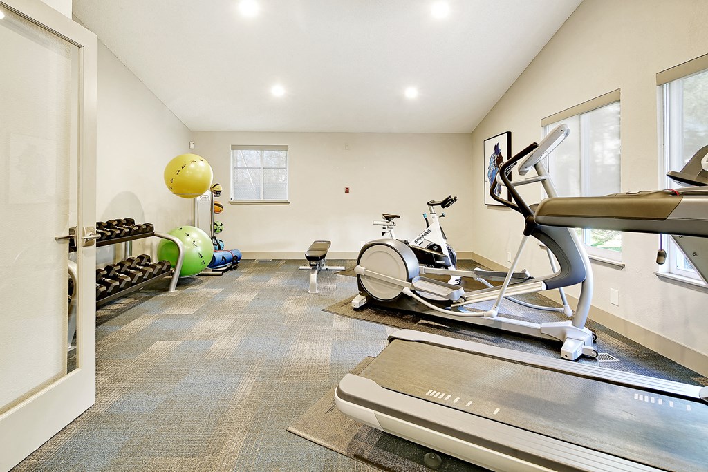 the preserve at ballantyne commons fitness room with exercise equipment