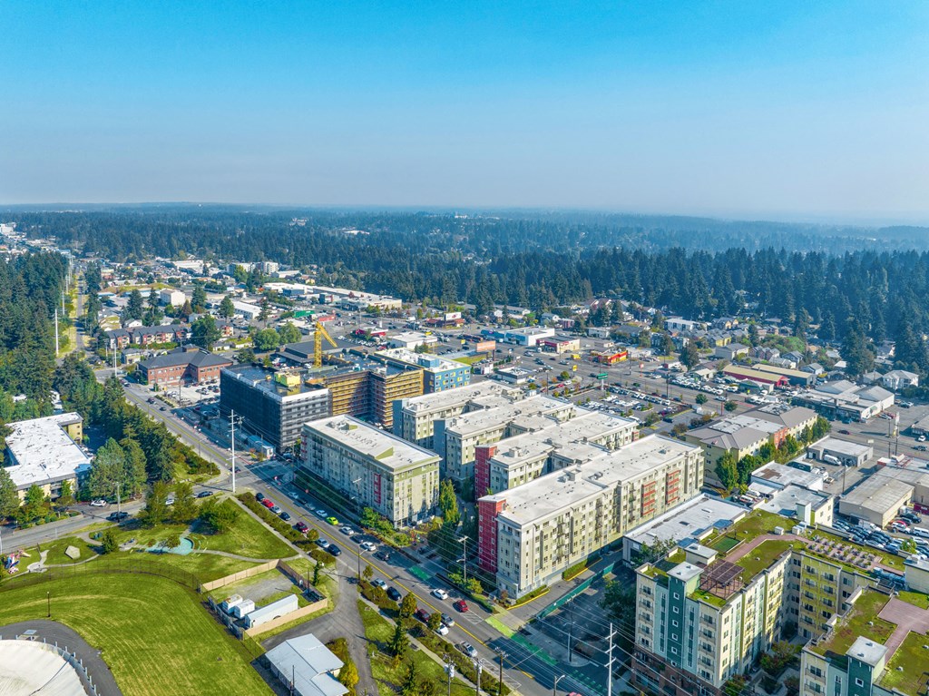 a close up of a building with a lot of lights