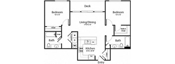 Two Bedroom Two Bath 22D