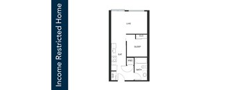 A floor plan of an Income Restricted Home is displayed.