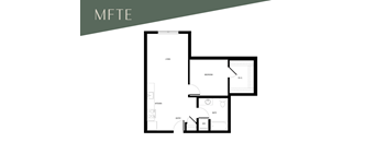 A floor plan of a property with the title "MFTE" at the top.
