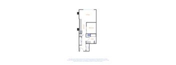 this diagram shows the floor plan for a 1 bedroom apartment