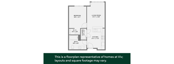 this is a floorplan representative of homes at vic layouts and square footage may vary