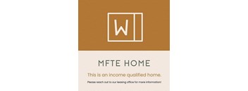 mite home this is an income qualified home logo