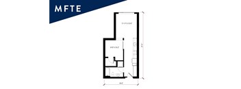 A floor plan for a 11'11"x13'4" room with a 9'6"x10'2" room attached.