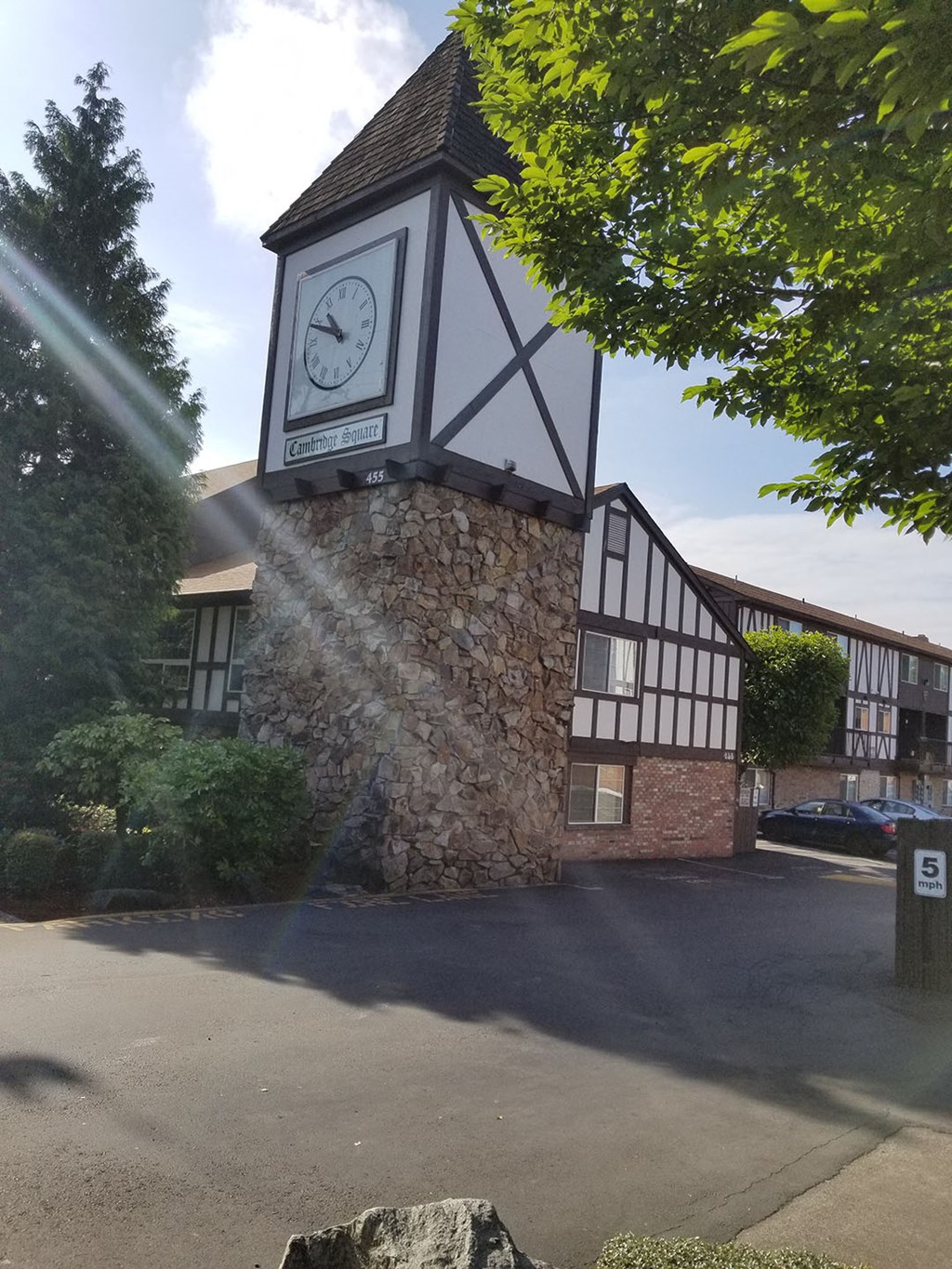 a building with a clock tower on top of it