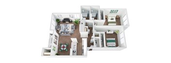 2 Bed / 2 Bath