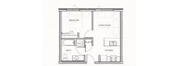 a floor plan of a small apartment