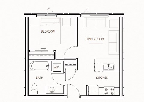 a floor plan of a small apartment