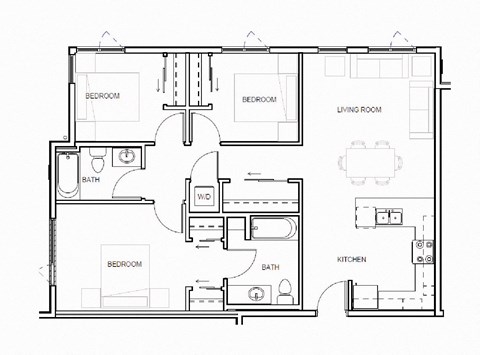 a floor plan of a house
