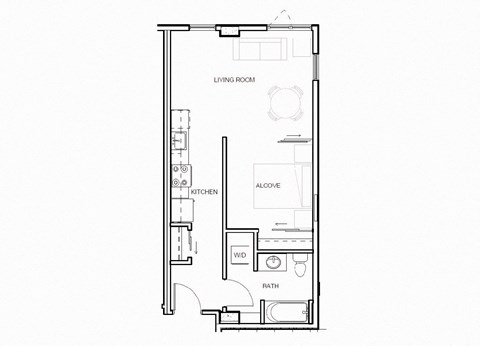 a floor plan of a small apartment
