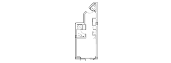 floor plan of the small apartment