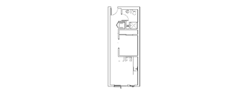 a small floor plan of a small house