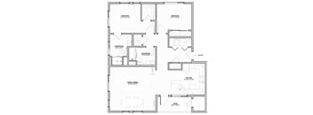 a blueprint of a floor plan of a house