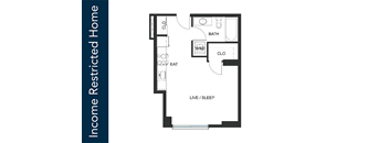 A floor plan of an Income Restricted Home is displayed.