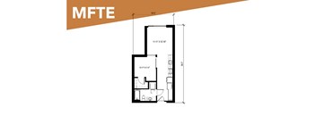 A floor plan of a building with the title MFTE at the top.