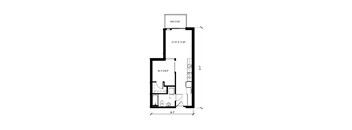 A floor plan of a building with a first floor and a second floor.