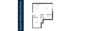 A floor plan of an Income Restricted Home is shown.