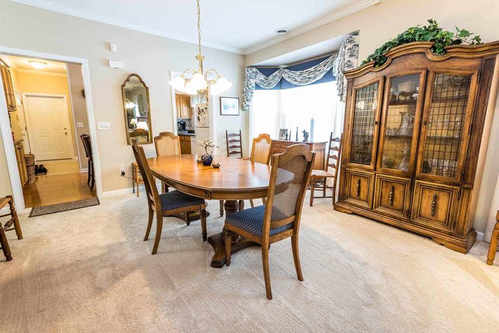 Pine Grove Estates – Kitchen - Dining – Appliances – Breakfast Bar - 24 Hour Emergency Maintenance – Dishwasher - Storage - 55+ Community - Ask for a Tour - Pet Friendly