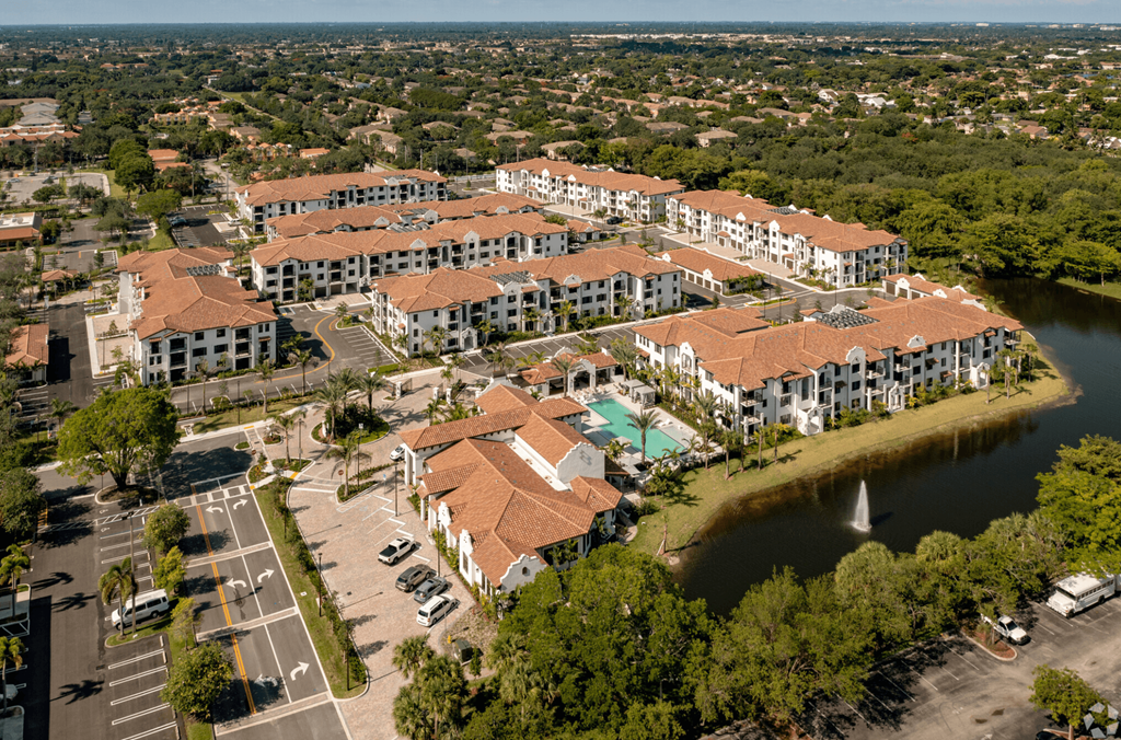 arial view of the resort