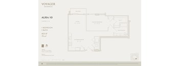A floor plan for a Voyager Residences property named AURA 10.