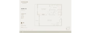A floor plan for a Voyager Residences property named AURA 13.