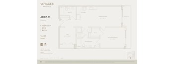 A floor plan for a Voyager Residences property named Aura 9.