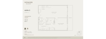 A floor plan for a Voyager Residences property named Aura 3.