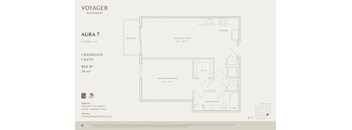 A floor plan for a Voyager Residences property named Aura 7.